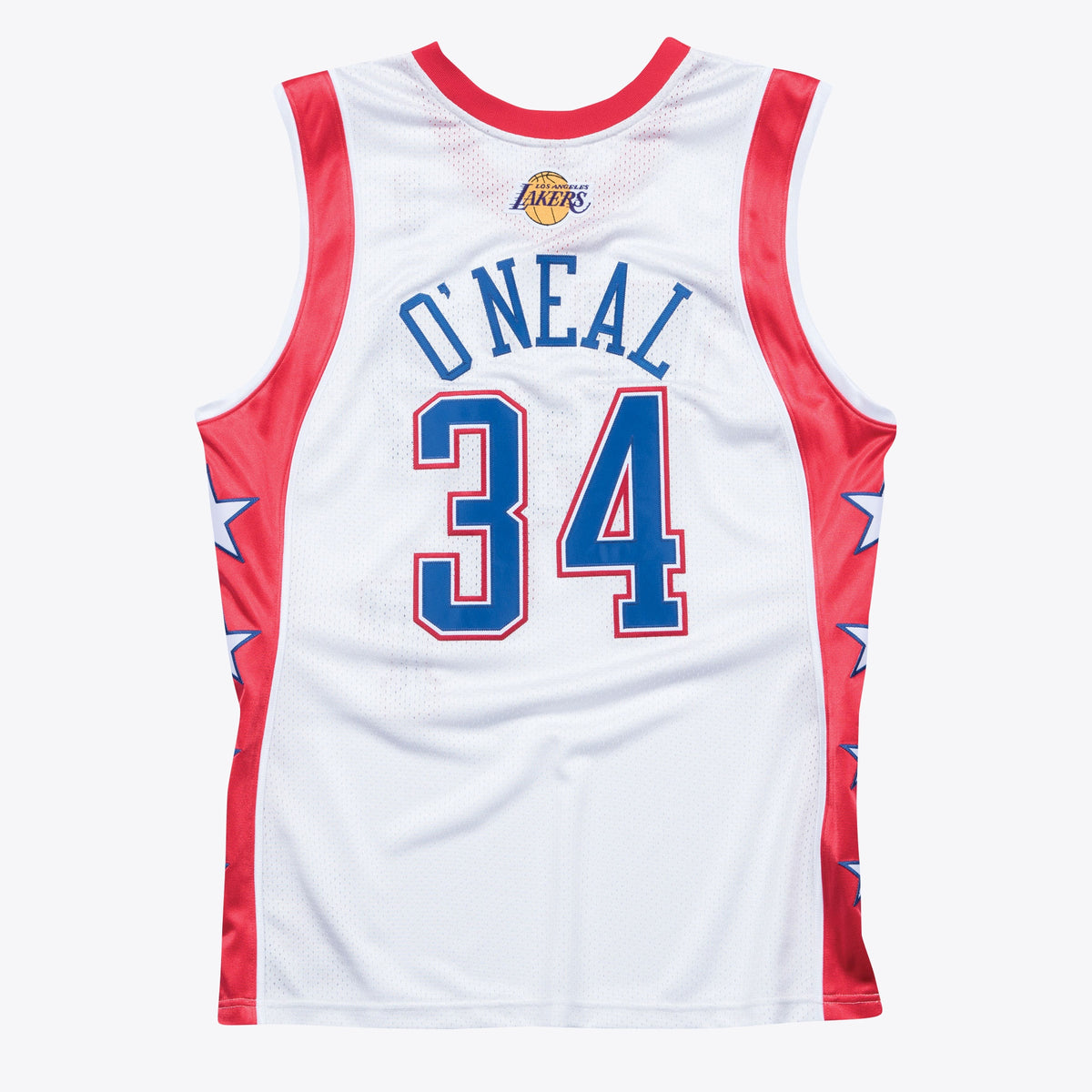 West Shaquille ONeal Los Angeles Lakers 2004 All - Star Authentic Basketball Jersey - White - Mens