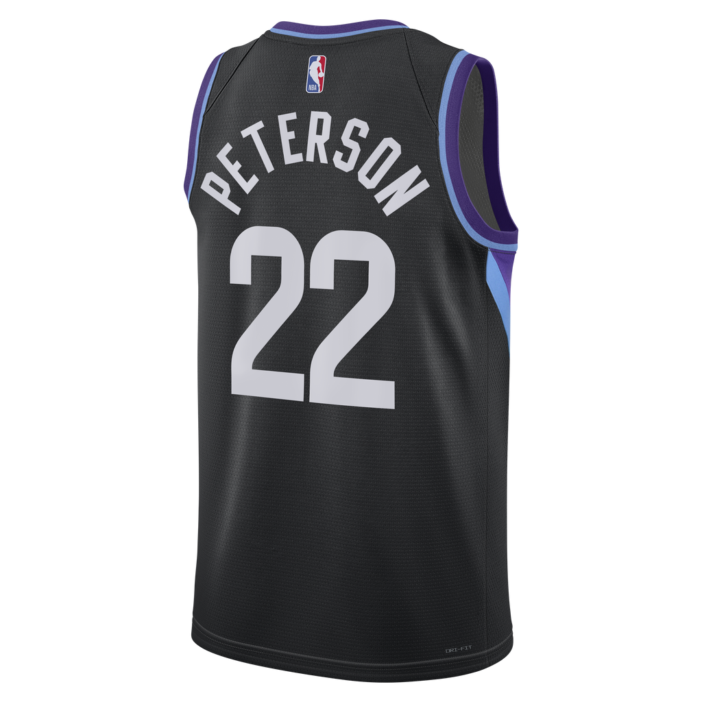 Darryn Peterson Utah Jazz Statement Edition Swingman Basketball Jersey - Black - Mens