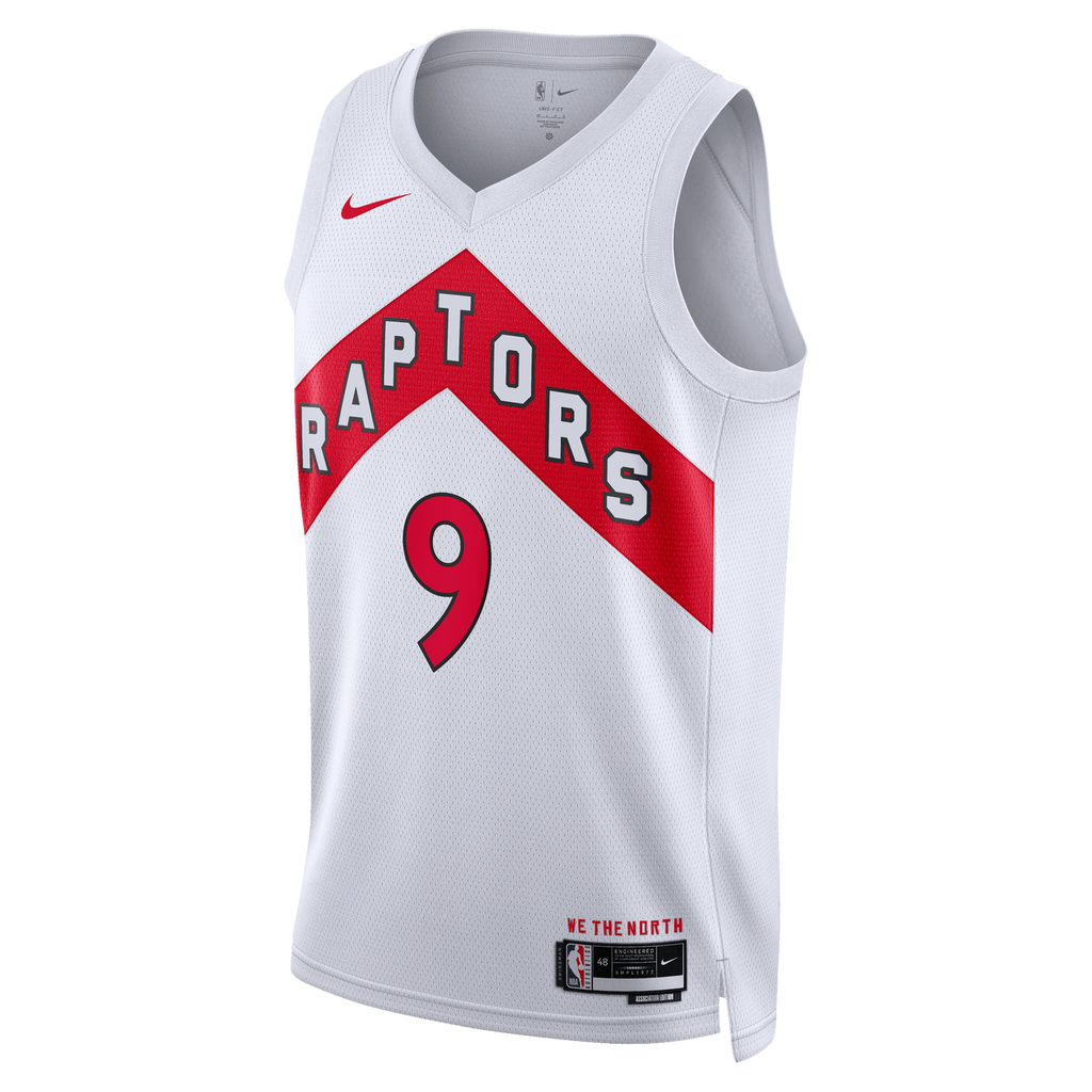 RJ Barrett Toronto Raptors Association Edition Swingman Basketball Jersey - White - Unisex