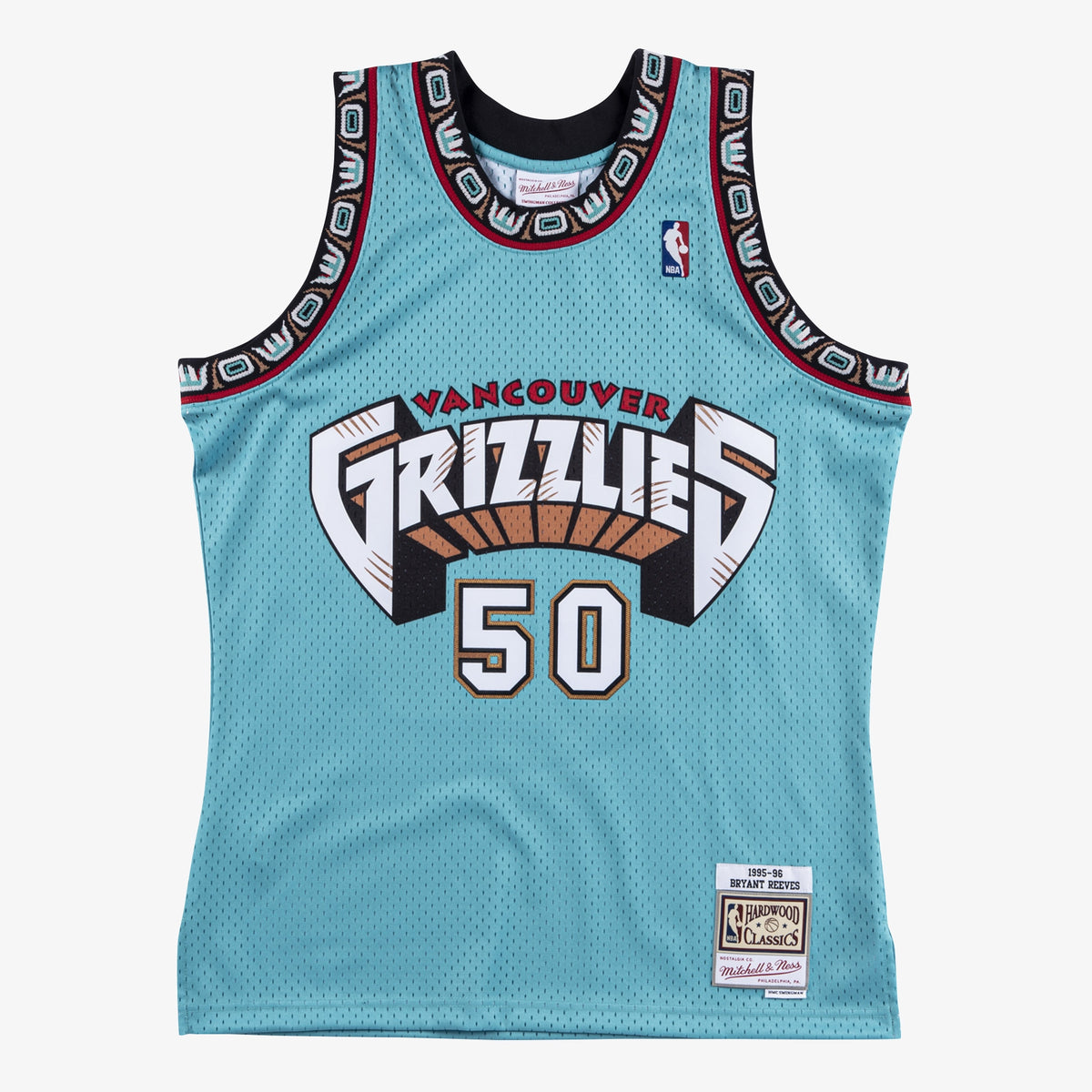 Bryant Reeves Vancouver Grizzlies 1995 Authentic Swingman Basketball Jersey - Teal