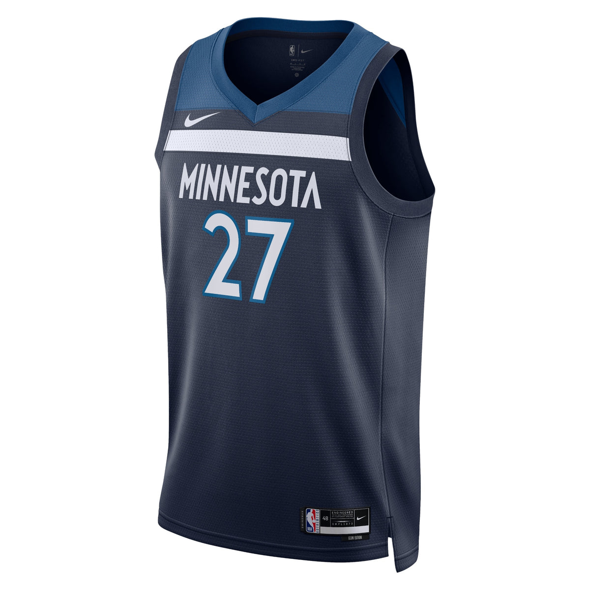 Rudy Gobert Minnesota Timberwolves Icon Edition Swingman Basketball Jersey - Navy - Unisex