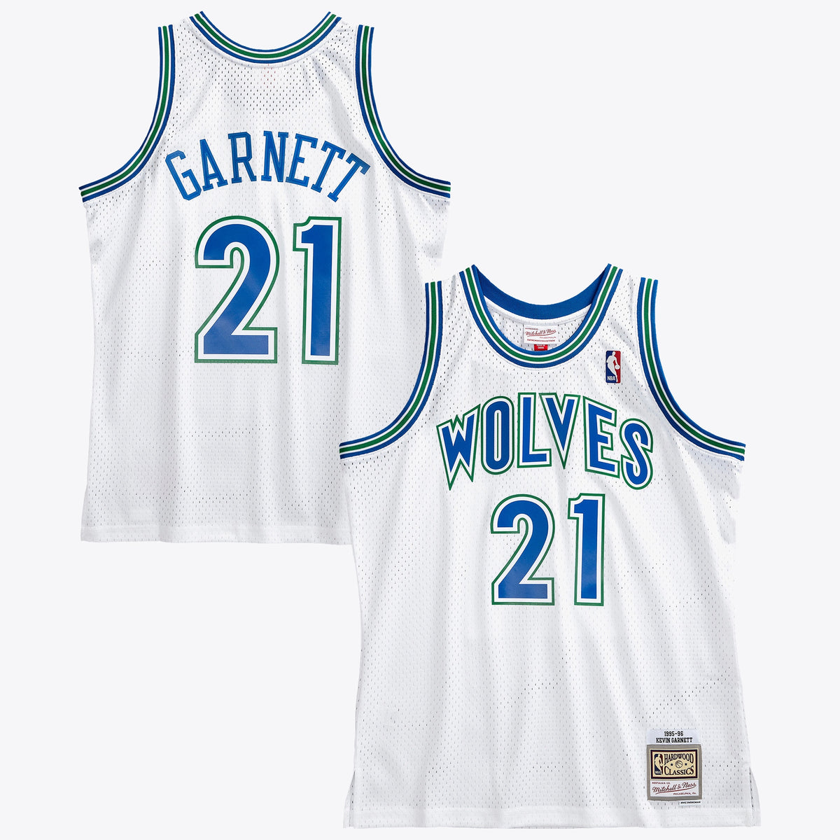 Kevin Garnett Minnesota Timberwolves 1995 Authentic Swingman Basketball Jersey - White