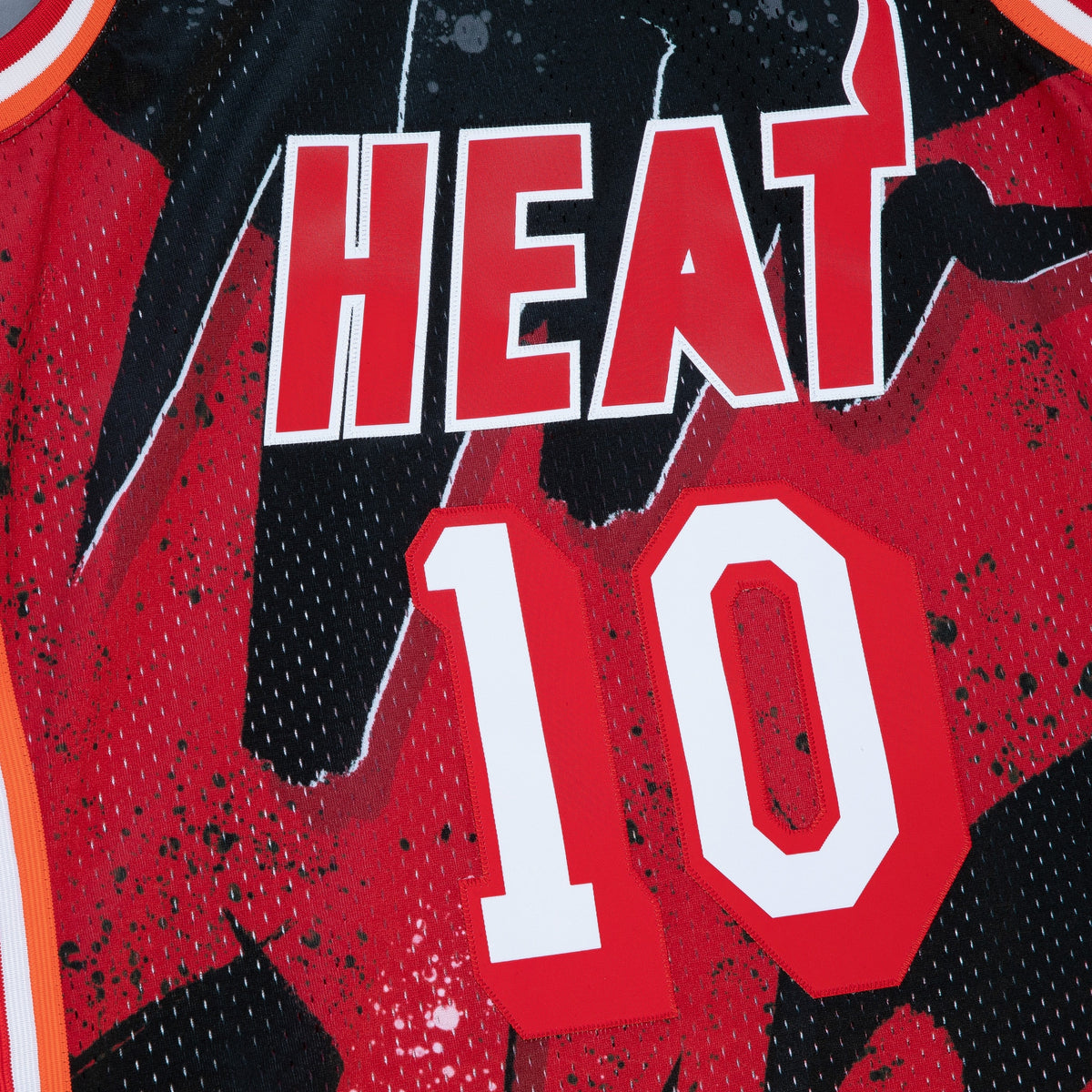 Tim Hardaway Miami Heat 1996 Hyper Hoops Swingman Basketball Jersey - Scarlet