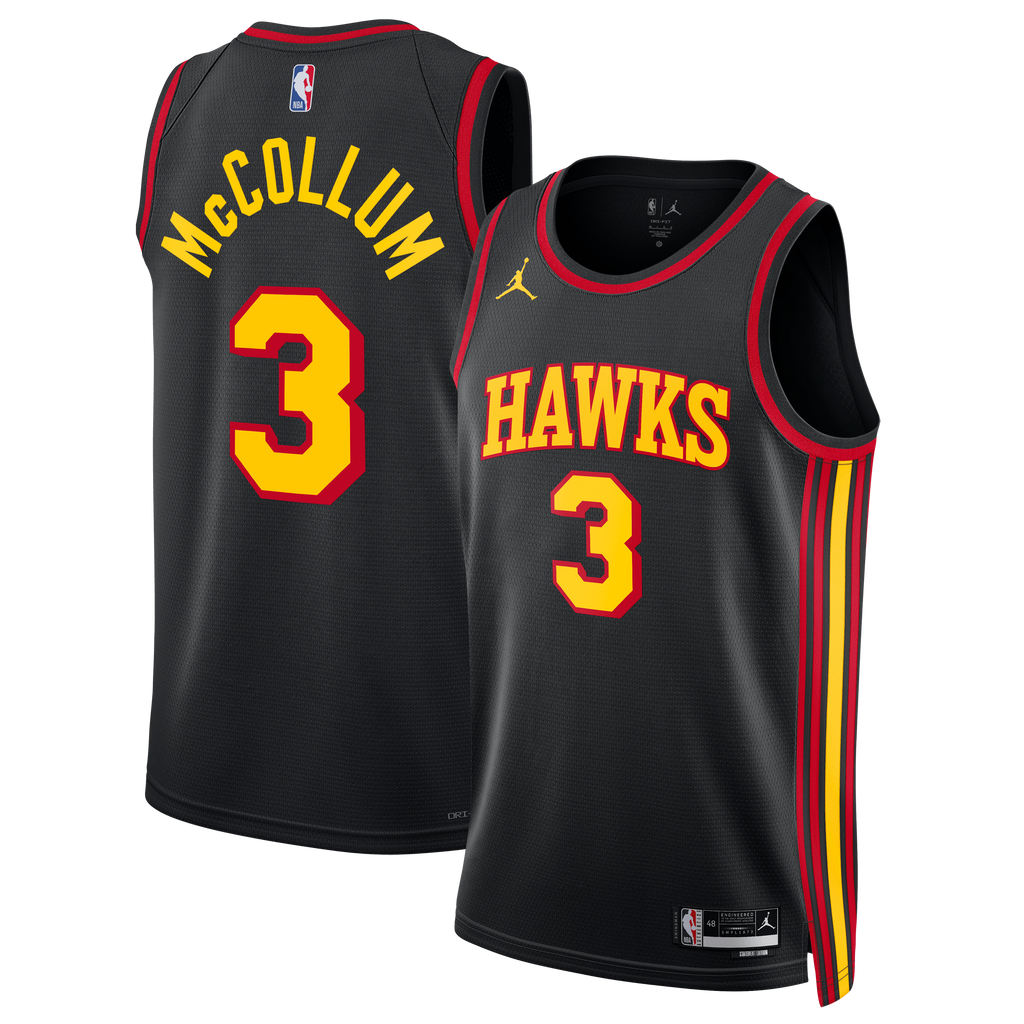 CJ McCollum Atlanta Hawks Statement Edition Swingman Basketball Jersey - Black - Unisex