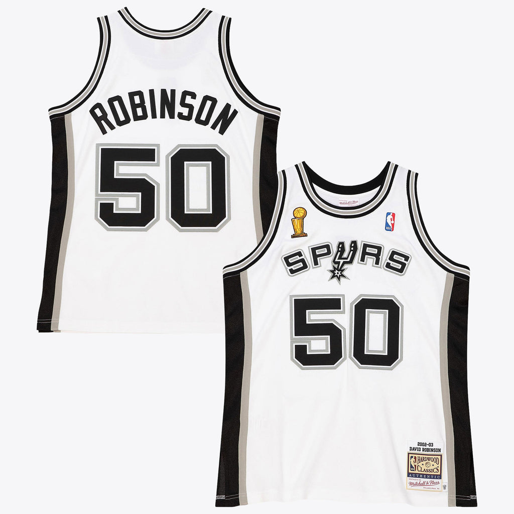 David Robinson San Antonio Spurs 2002 Finals Authentic Home Basketball Jersey - White