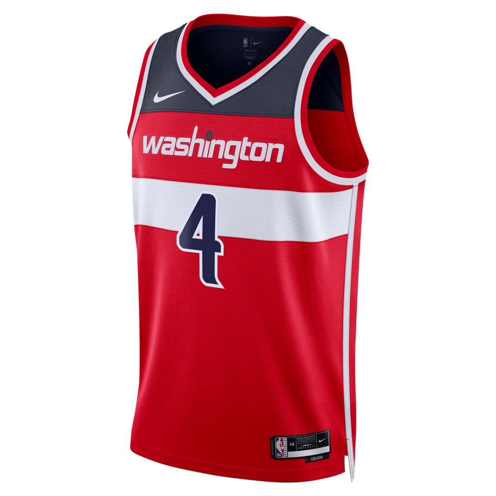 AJ Dybantsa Washington Wizards Swingman Icon Basketball Jersey - Red - Unisex