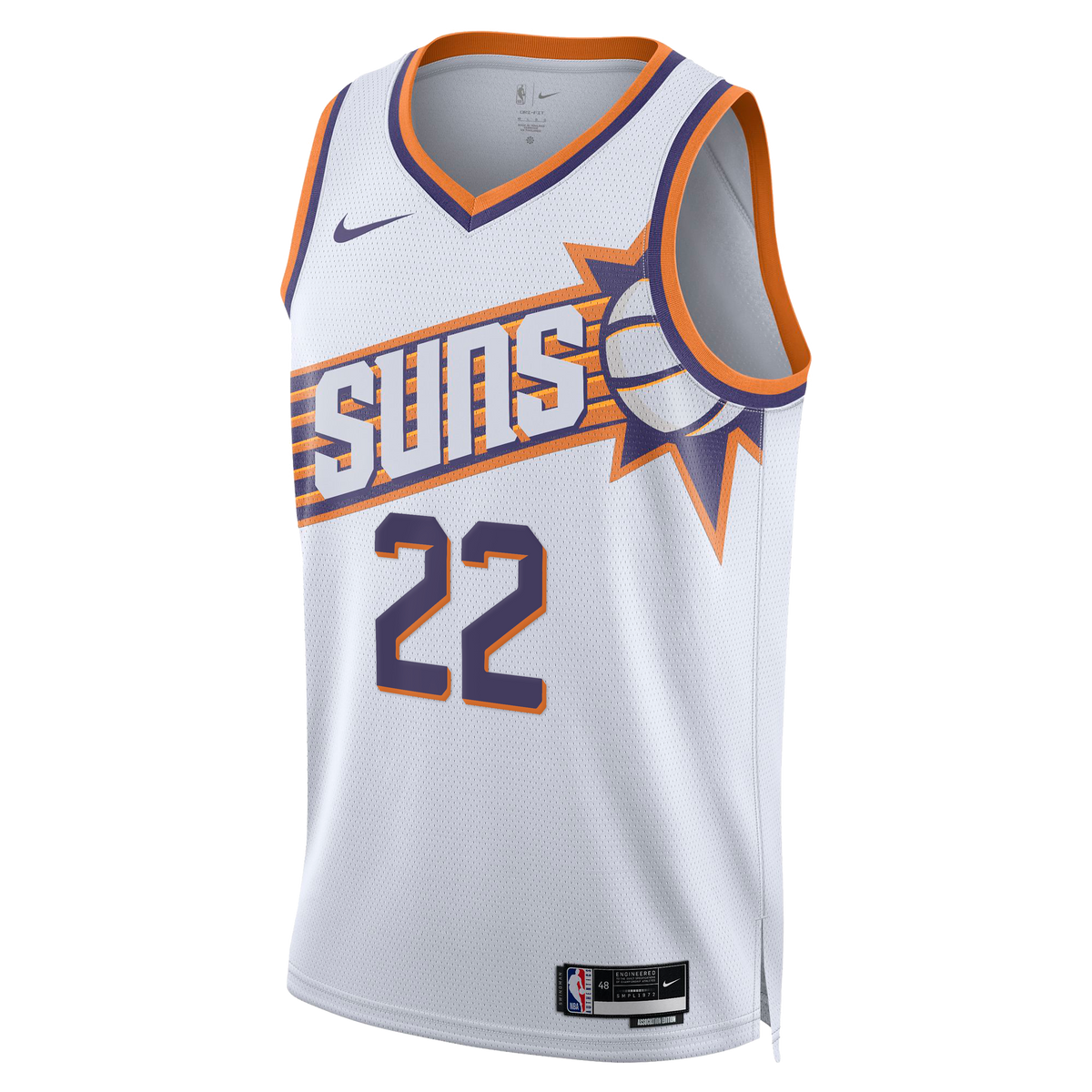 Miles Bridges Phoenix Suns Association Edition Swingman Basketball Jersey - White - Unisex