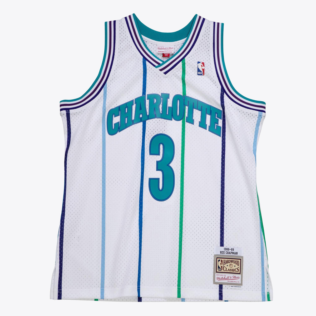 Rex Chapman Charlotte Hornets 1988 Authentic Basketball Jersey - White