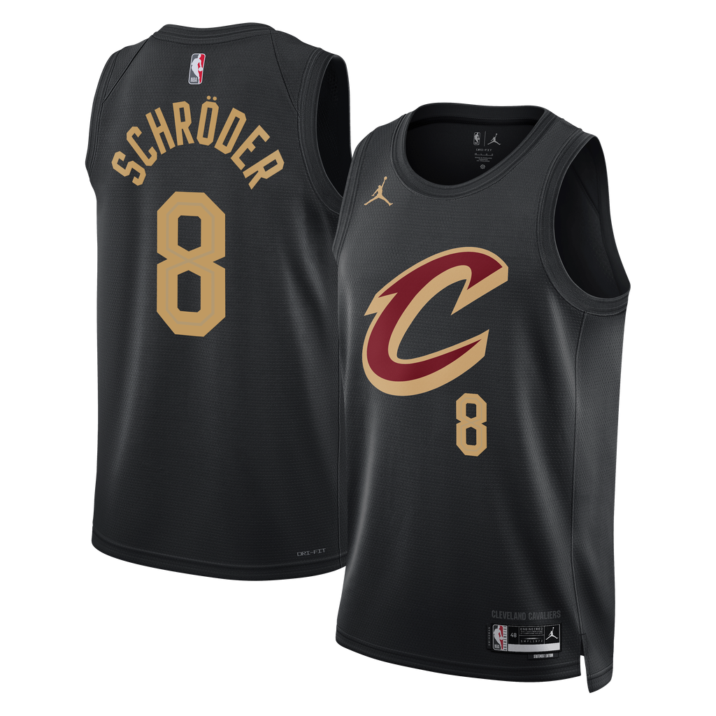 Dennis Schröder Cleveland Cavaliers Statement Edition Swingman Basketball Jersey - Black - Unisex