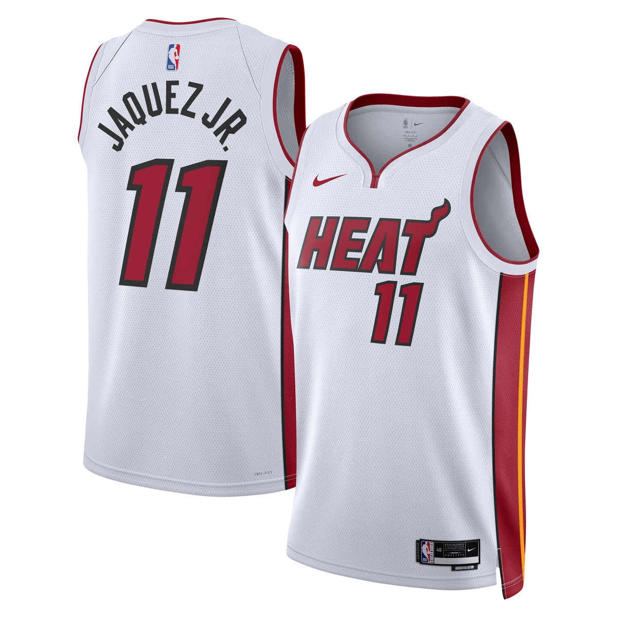 Jaime Jaquez Jr. Miami Heat Association Edition Swingman Basketball Jersey - White - Unisex