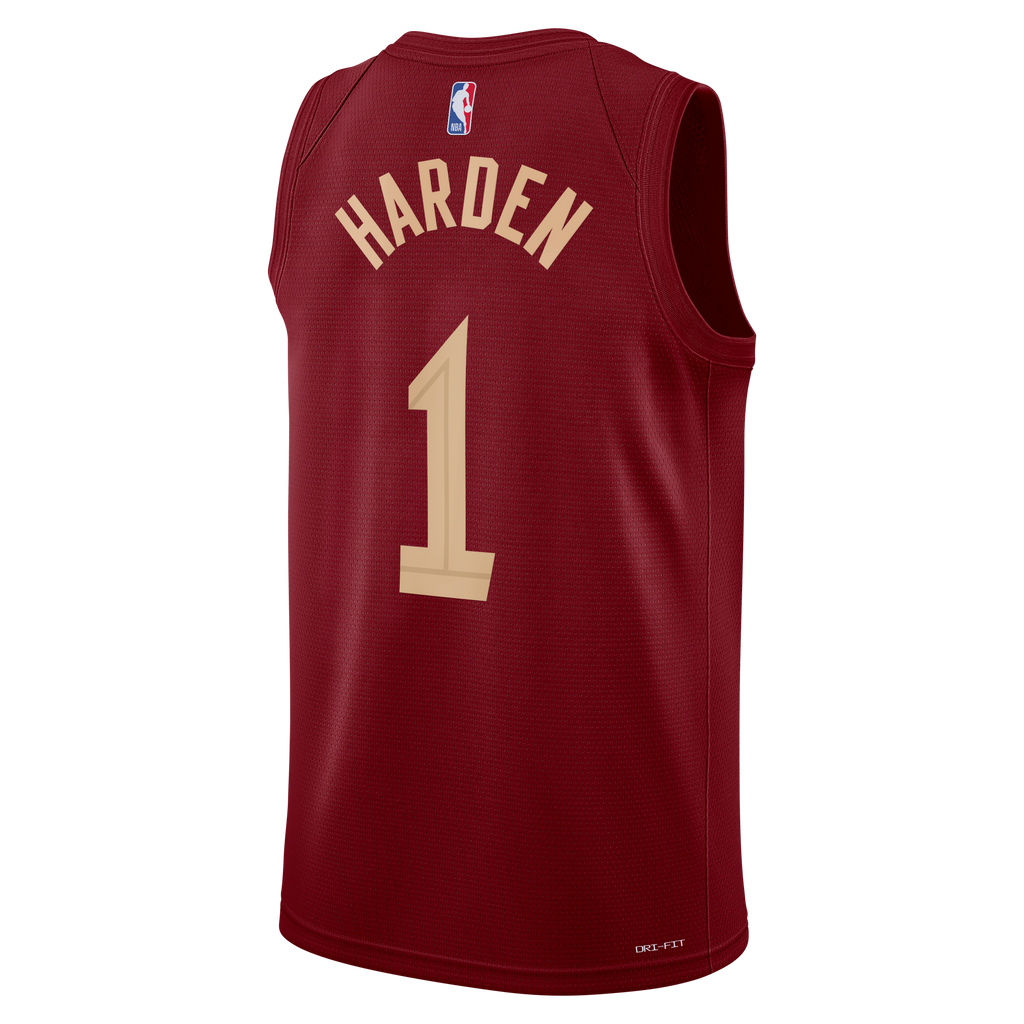 James Harden Cleveland Cavaliers Icon Edition Swingman Basketball Jersey - Wine - Unisex