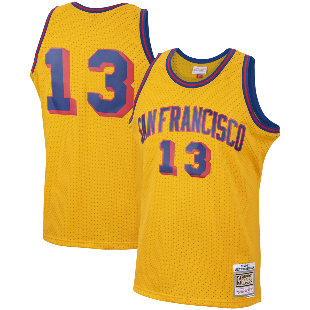 Wilt Chamberlain San Francisco Warriors 1962 - 63 Hardwood Classics Swingman Basketball Jersey - Mens