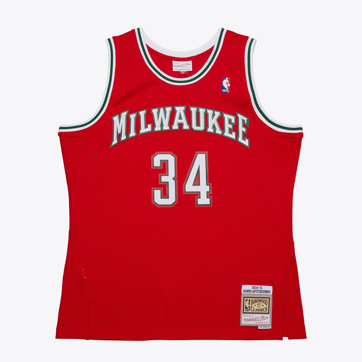 Giannis Antetokounmpo Milwaukee Bucks 2014 Dark Alternate Authentic Basketball Jersey - Red