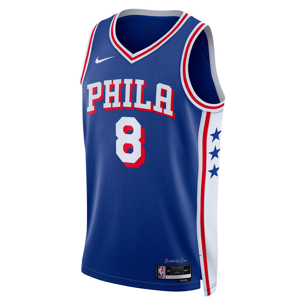 Paul George Philadelphia 76ers Icon Edition Swingman Basketball Jersey - Royal - Unisex