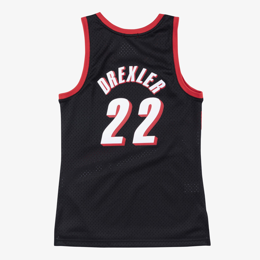 Clyde Drexler Portland Trail Blazers Swingman Basketball Jersey - Womens
