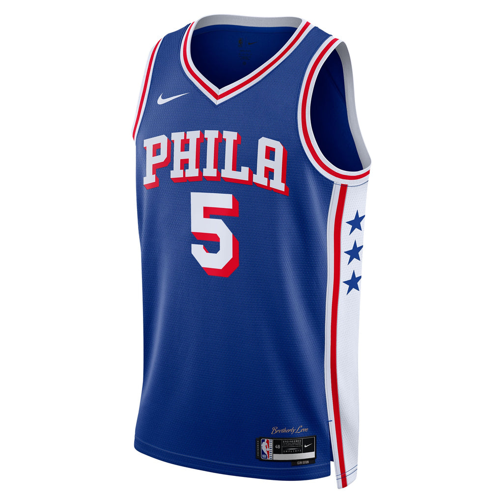 Quentin Grimes Philadelphia 76ers Icon Edition Swingman Basketball Jersey - Royal - Unisex