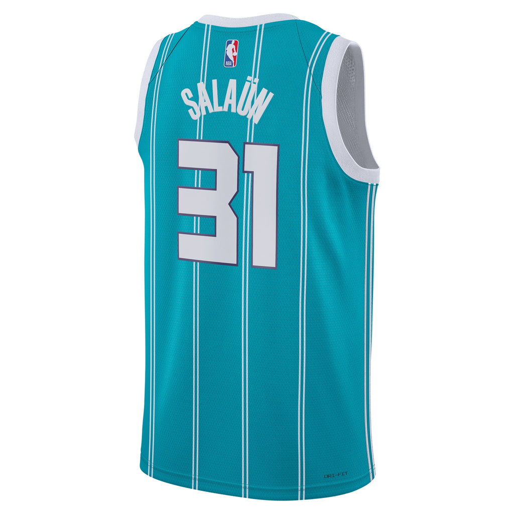Tidjane Salaün Charlotte Hornets Icon Edition Swingman Basketball Jersey - Teal - Unisex