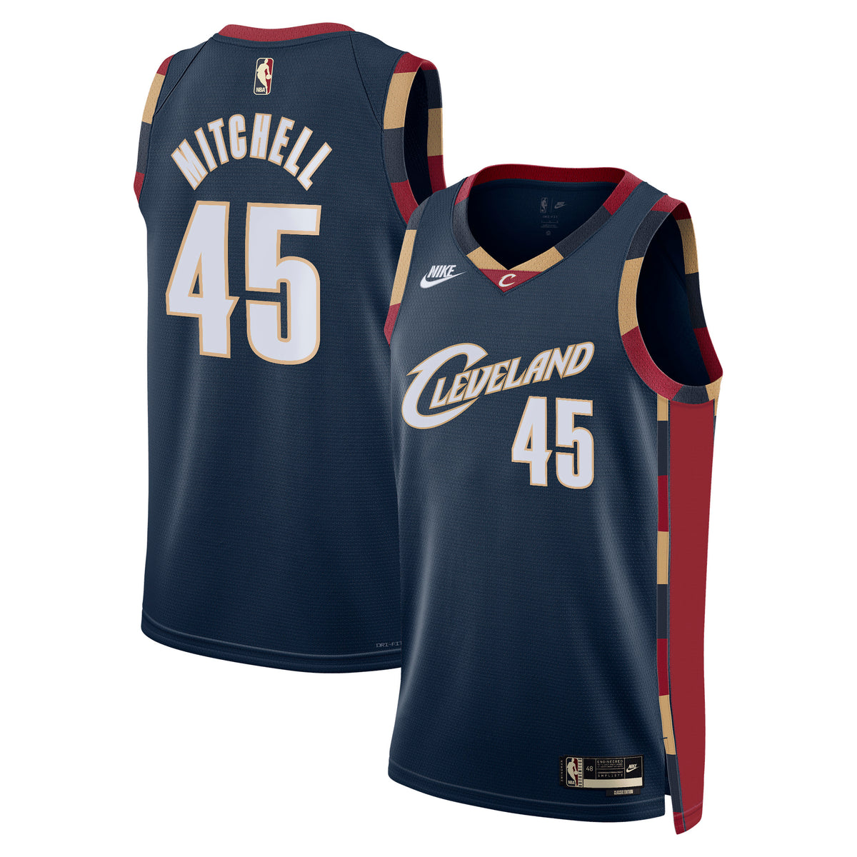 Donovan Mitchell Cleveland Cavaliers Classic Edition Basketball Jersey - Navy - Unisex
