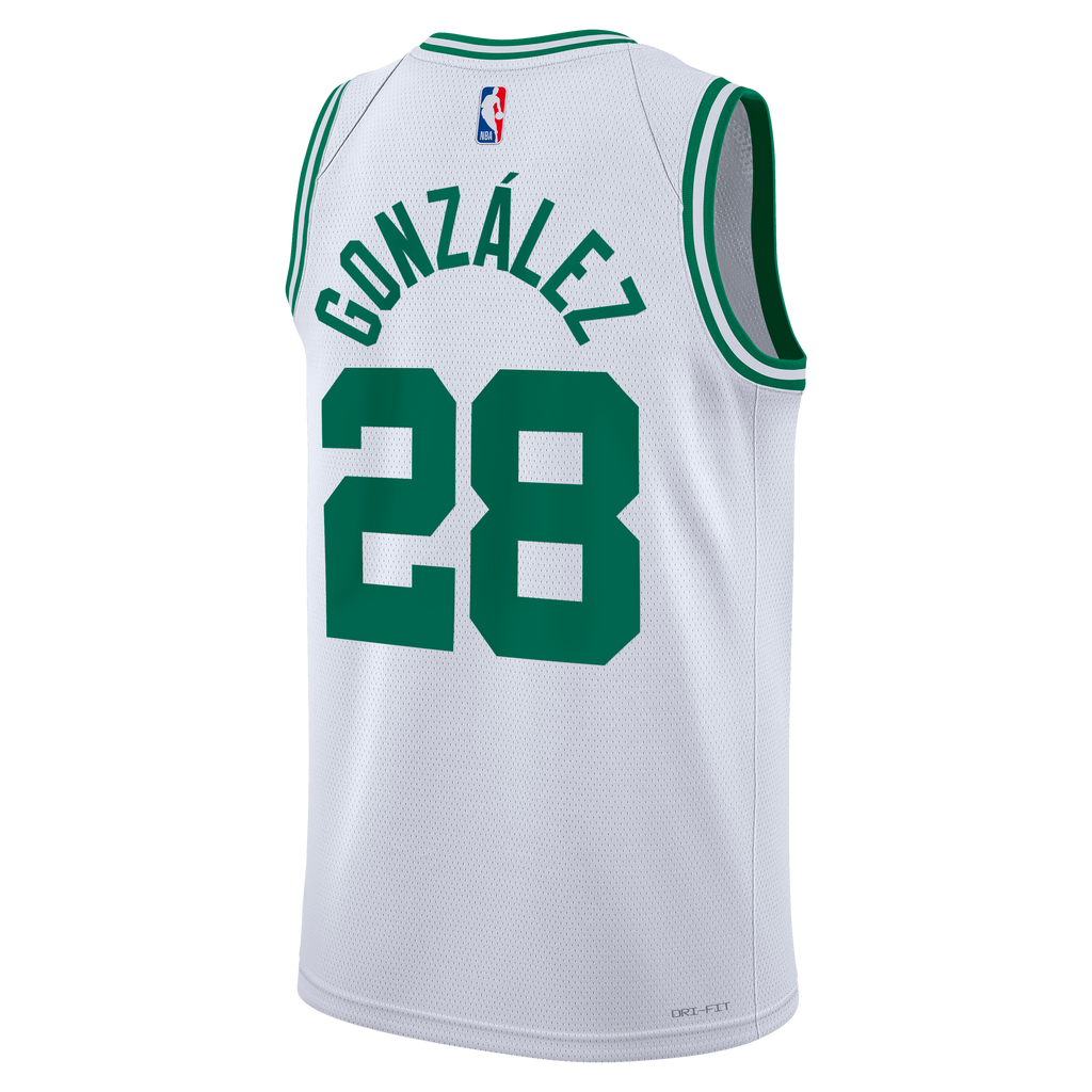 Hugo González Boston Celtics Association Edition Swingman Basketball Jersey - White - Unisex