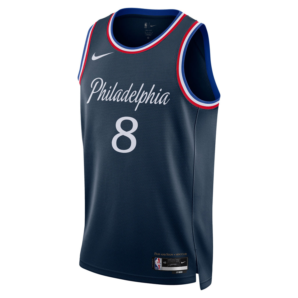 Paul George Philadelphia 76ers 2025/26 City Edition Swingman Basketball Jersey - Navy - Unisex