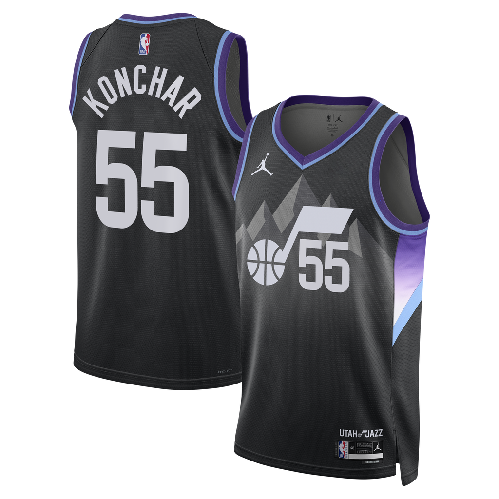 John Konchar Utah Jazz Statement Edition Swingman Basketball Jersey - Black - Unisex
