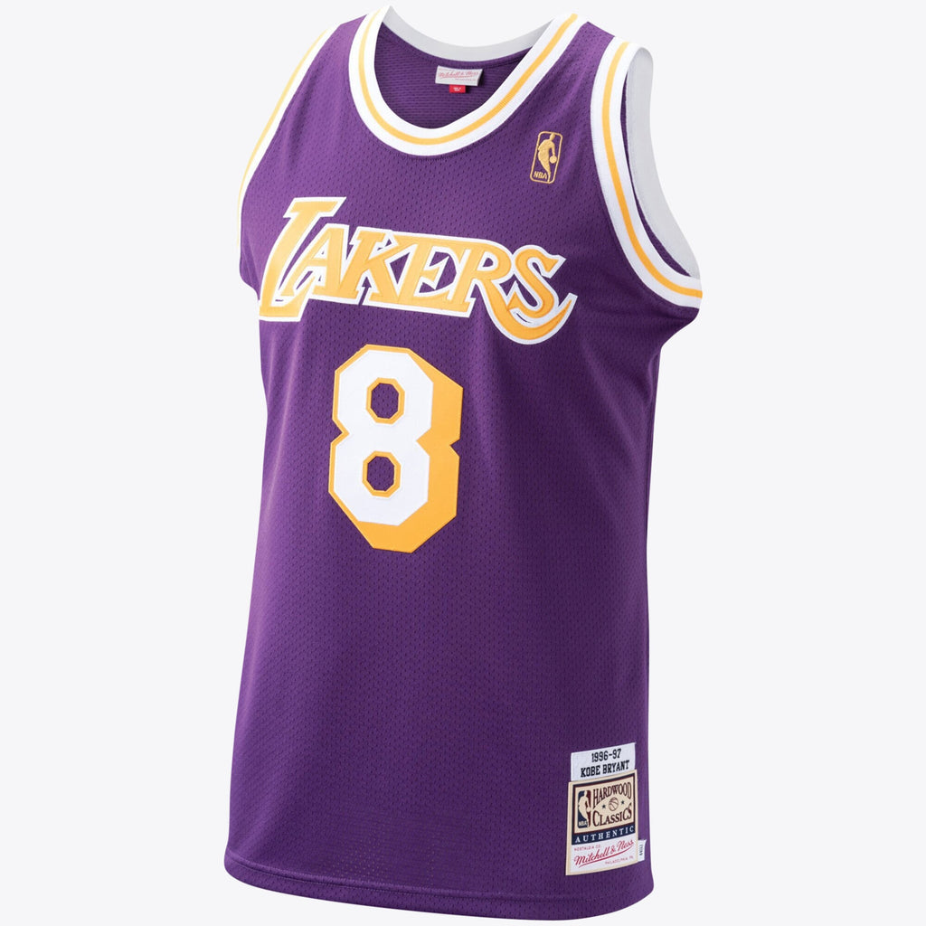 Kobe Bryant Hardwood Classic Los Angeles Lakers 1996 - 97 Authentic Basketball Jersey - Purple - Mens