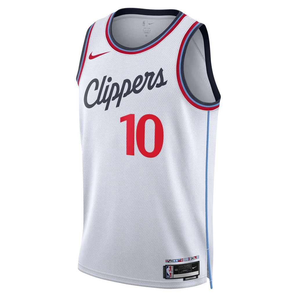 Darius Garland Los Angeles Clippers Association Edition Swingman Basketball Jersey - White - Unisex