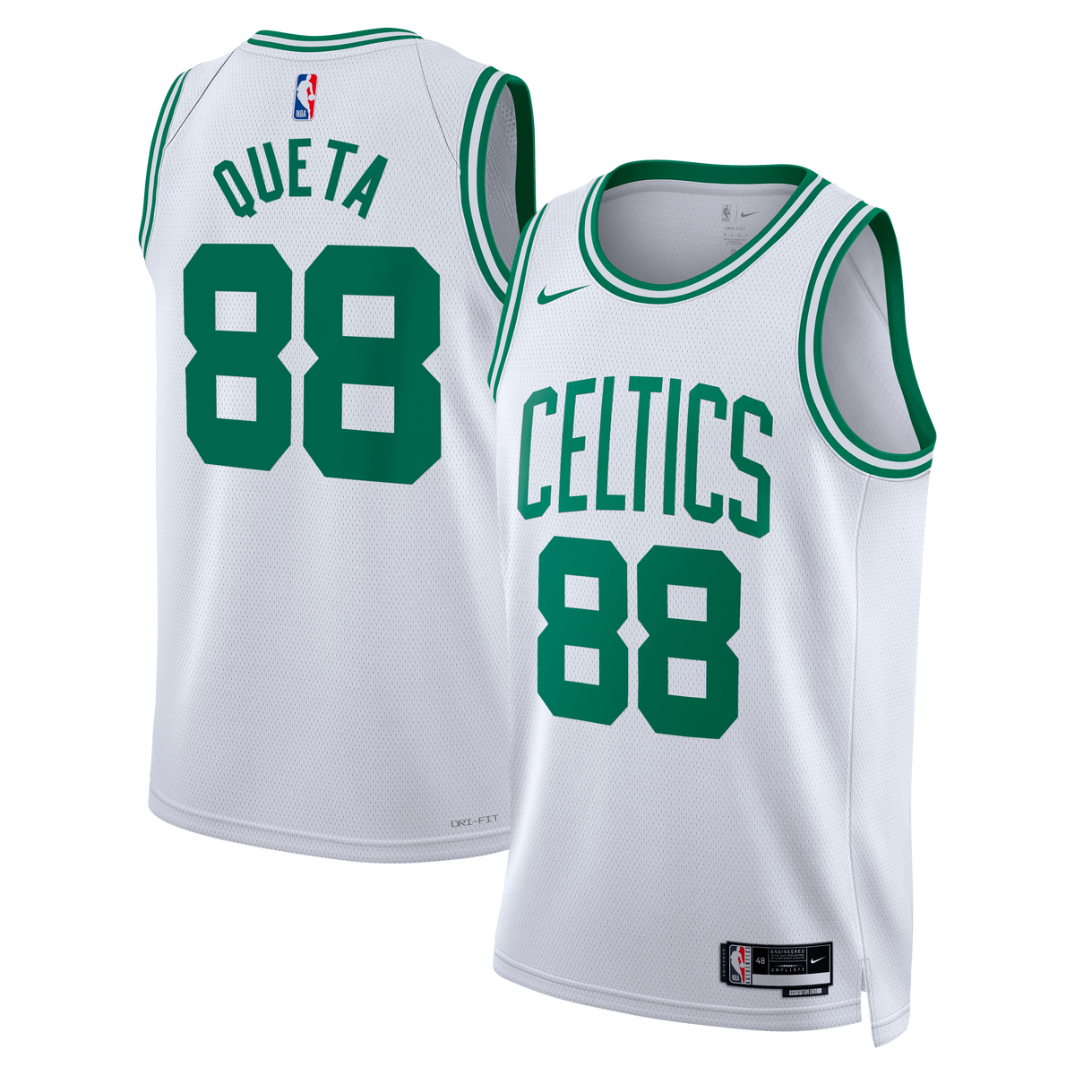 Neemias Queta Boston Celtics Association Edition Swingman Basketball Jersey - White - Unisex