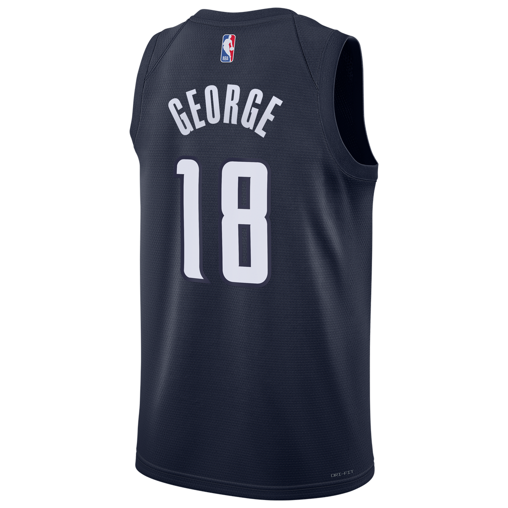 Kyshawn George Washington Wizards Statement Edition Swingman Basketball Jersey - Navy - Mens