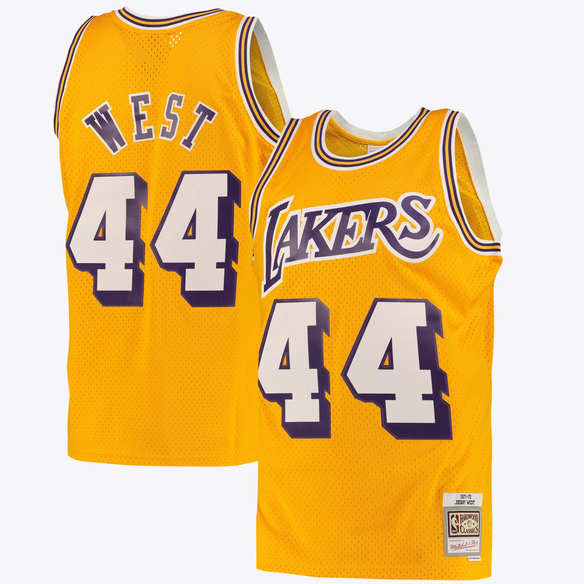 Jerry West Los Angeles Lakers Swingman Road Basketball Jersey - Light Gold - Mens