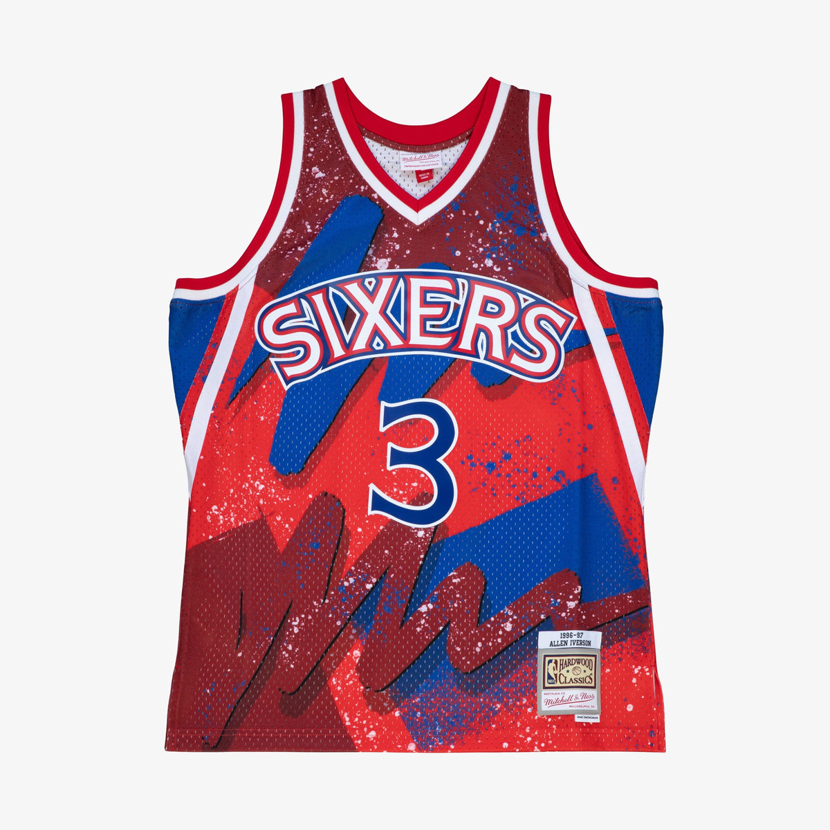 Allen Iverson Philadelphia 76ers 1996 Hyper Hoops Swingman Basketball Jersey - Scarlet