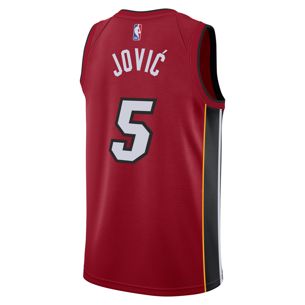 Nikola Jović Miami Heat Statement Edition Swingman Basketball Jersey - Red - Unisex