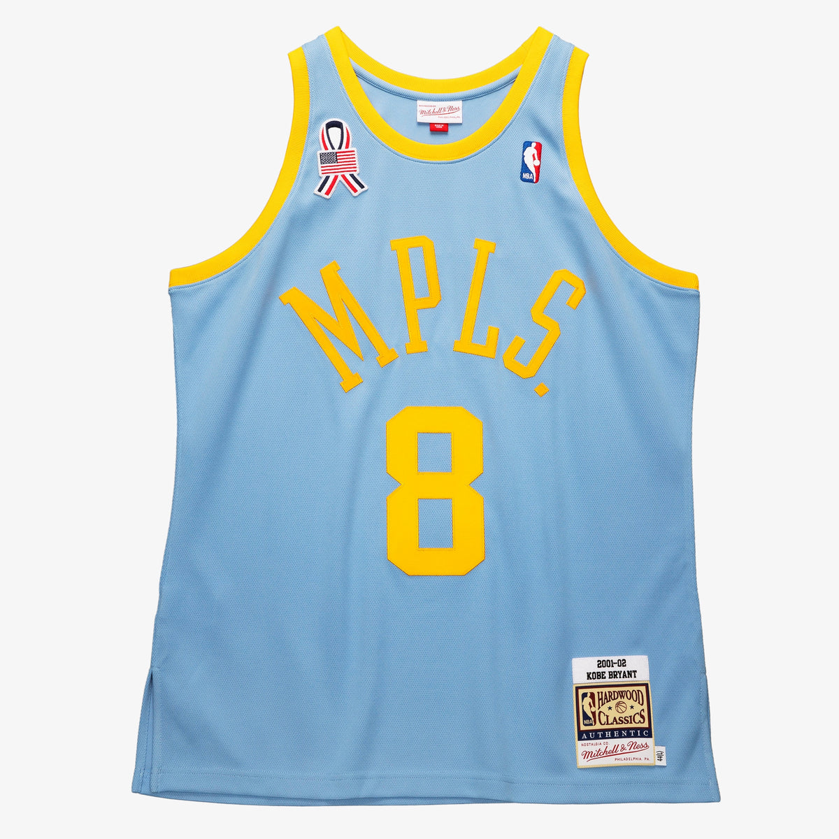 Kobe Bryant Powder Los Angeles Lakers 2001/02 Hardwood Classics Authentic Basketball Jersey - Mens