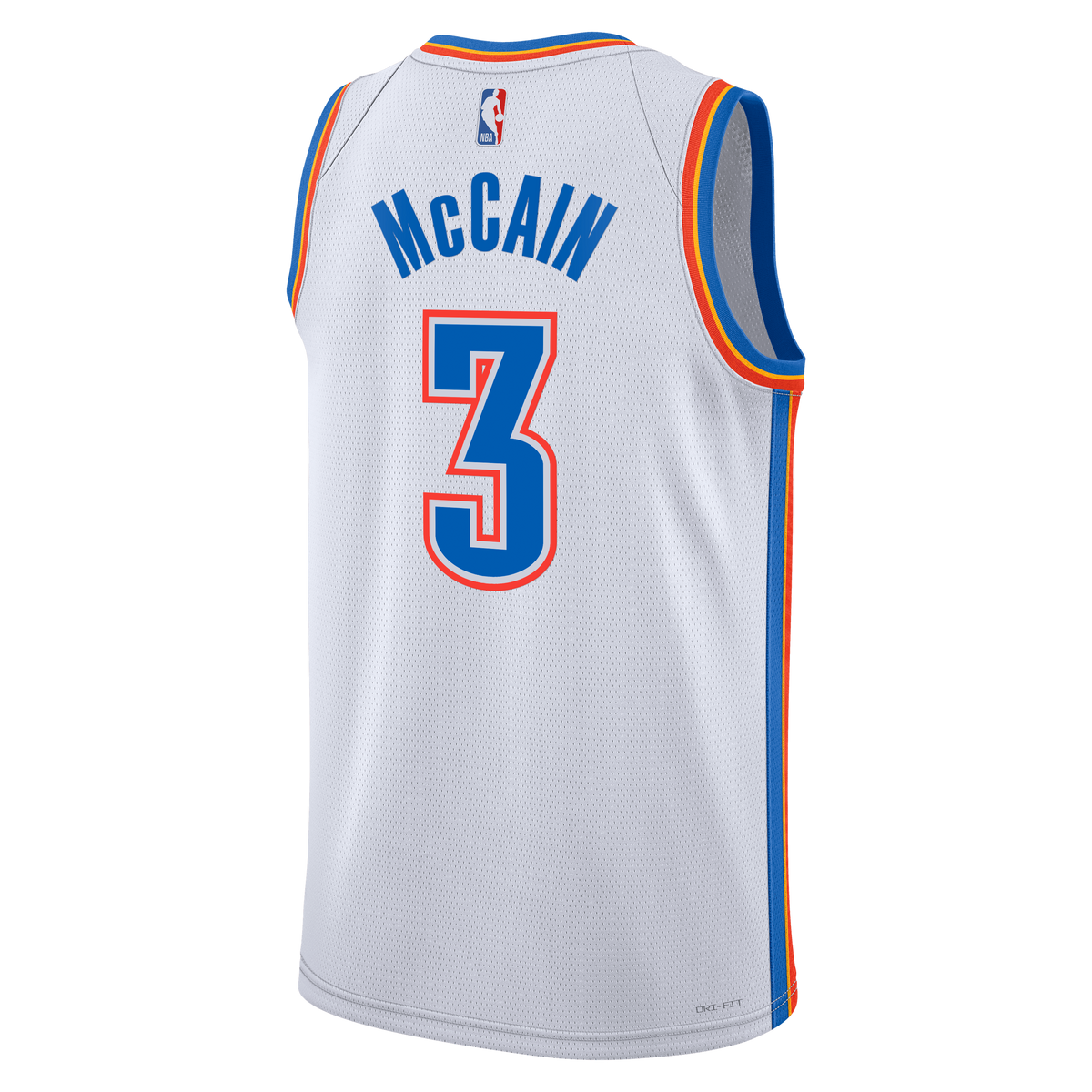 Jared McCain Oklahoma City Thunder Association Edition Swingman Basketball Jersey - White - Unisex