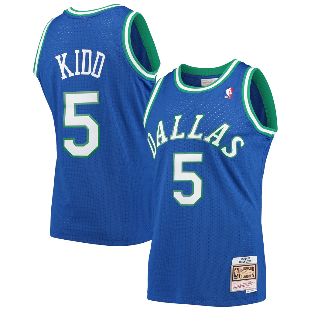 Jason Kidd Dallas Mavericks 1994 - 95 Hardwood Classics Swingman Basketball Jersey - Mens