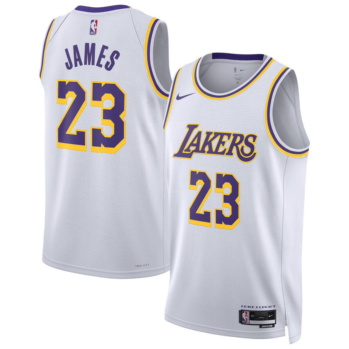 LeBron James Los Angeles Lakers Swingman Association Basketball Jersey - Unisex