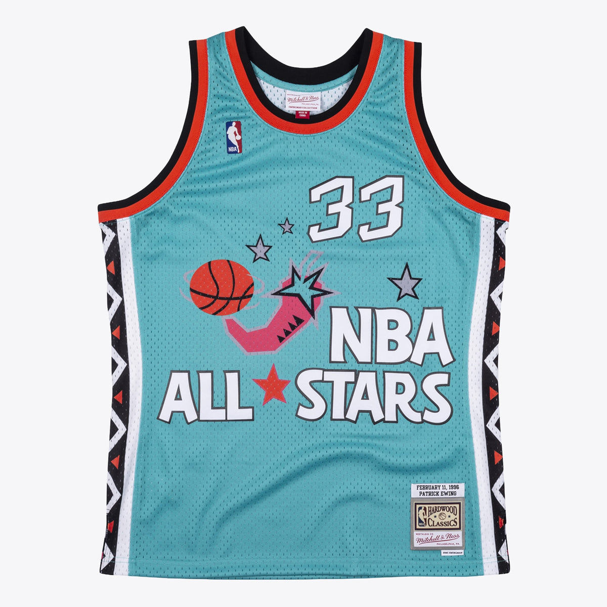 Patrick Ewing New York Knicks 1996 All - Star Authentic Swingman Basketball Jersey - Teal