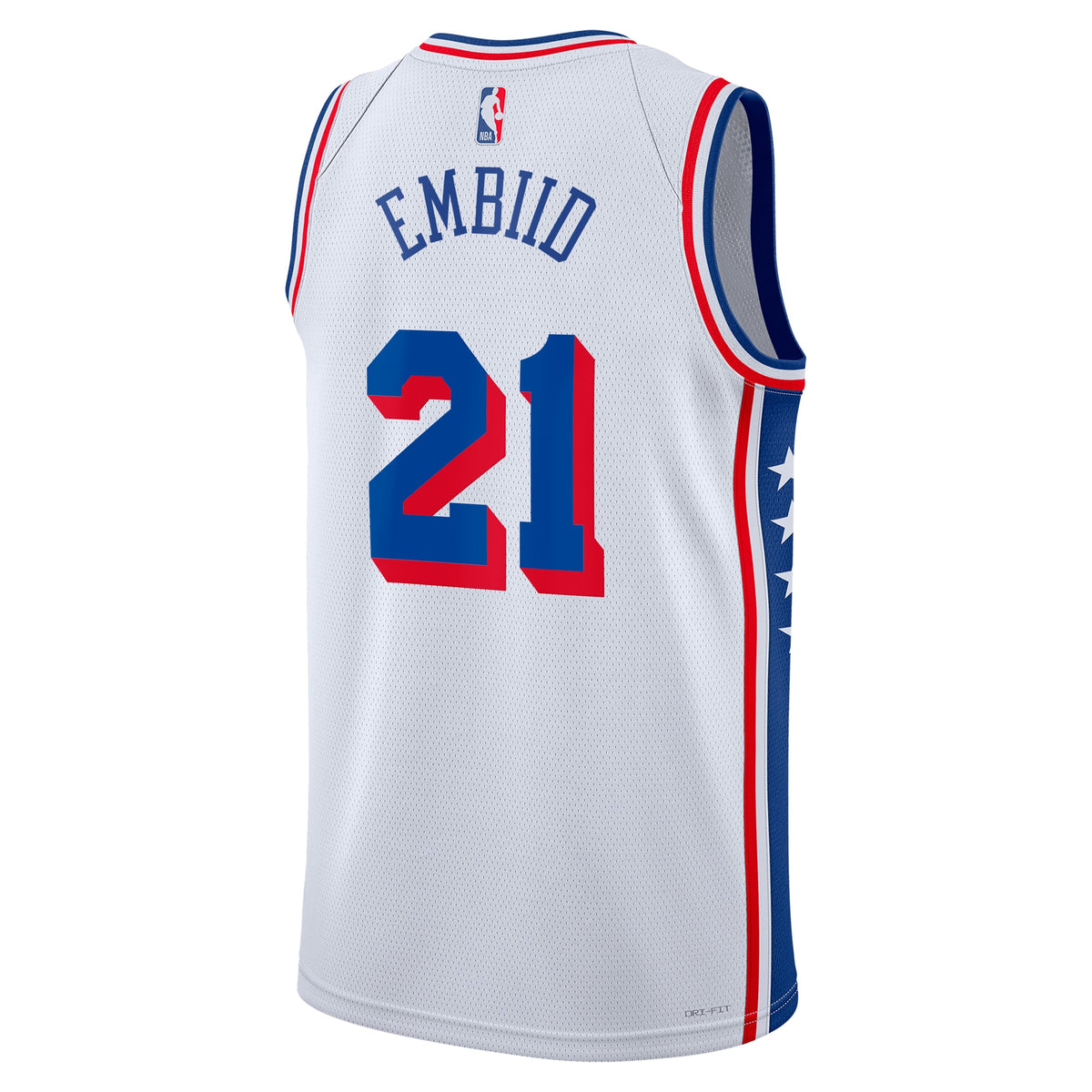 Joel Embiid Philadelphia 76ers Association Edition Swingman Basketball Jersey - White - Unisex