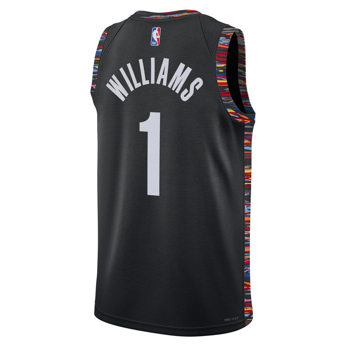 Ziaire Williams Brooklyn Nets 2025/26 City Edition Swingman Basketball Jersey - Black - Unisex