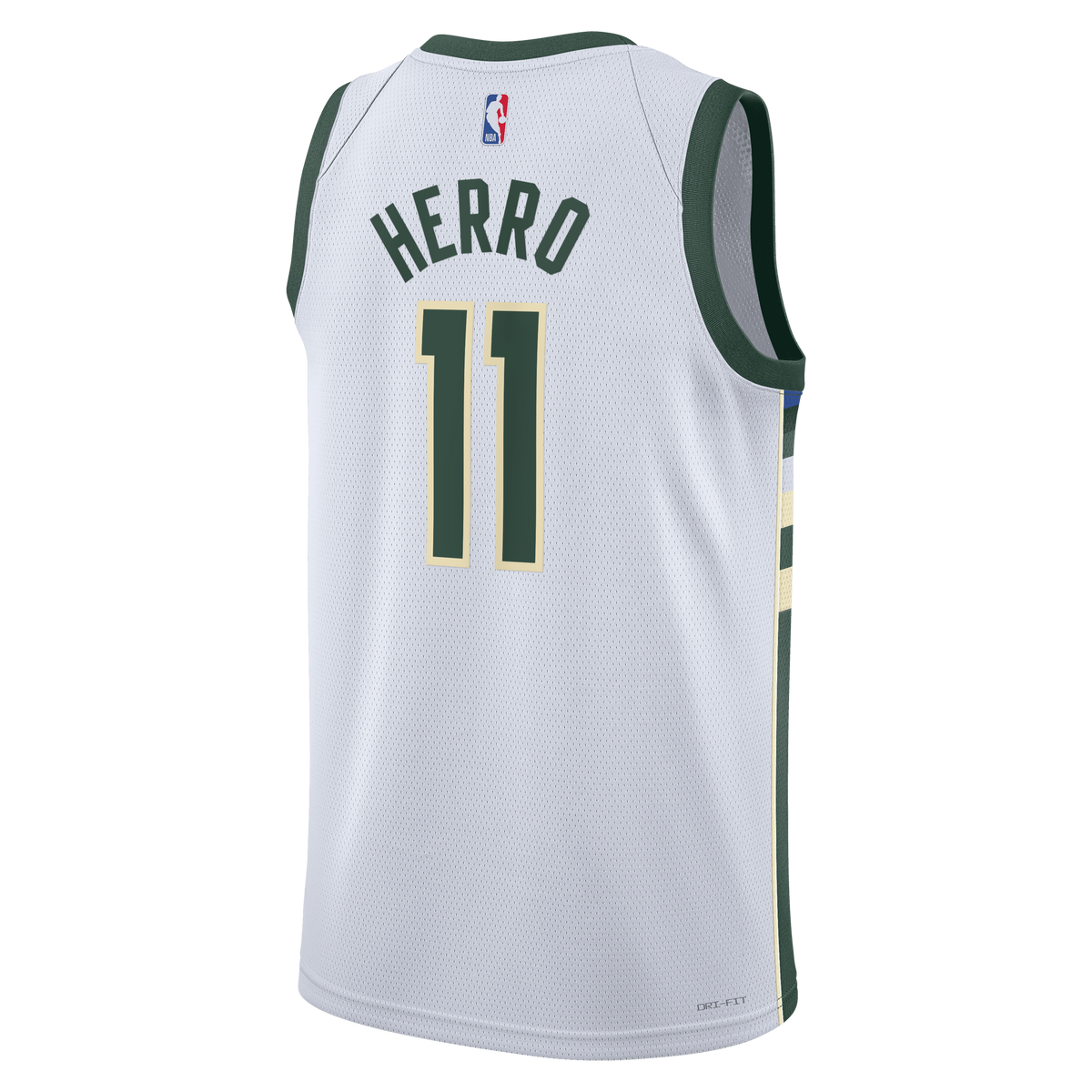 Tyler Herro Milwaukee Bucks Association Edition Swingman Basketball Jersey - White - Unisex