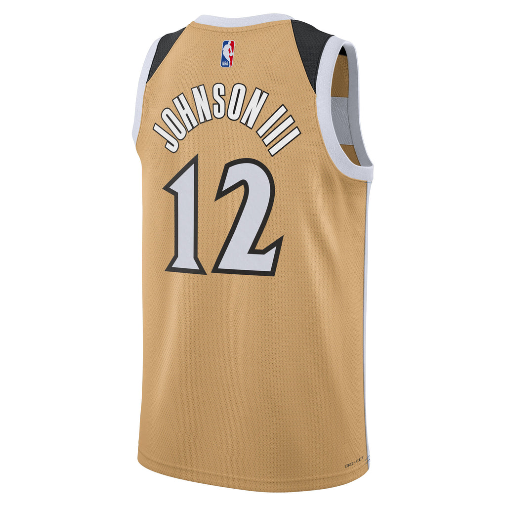 Tre Johnson III Washington Wizards 2025/26 City Edition Swingman Basketball Jersey - Tan - Unisex