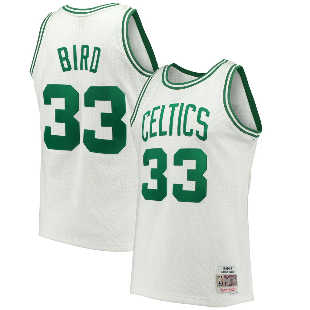 Larry Bird Boston Celtics 1985 - 86 Hardwood Classics Swingman Basketball Jersey - Mens