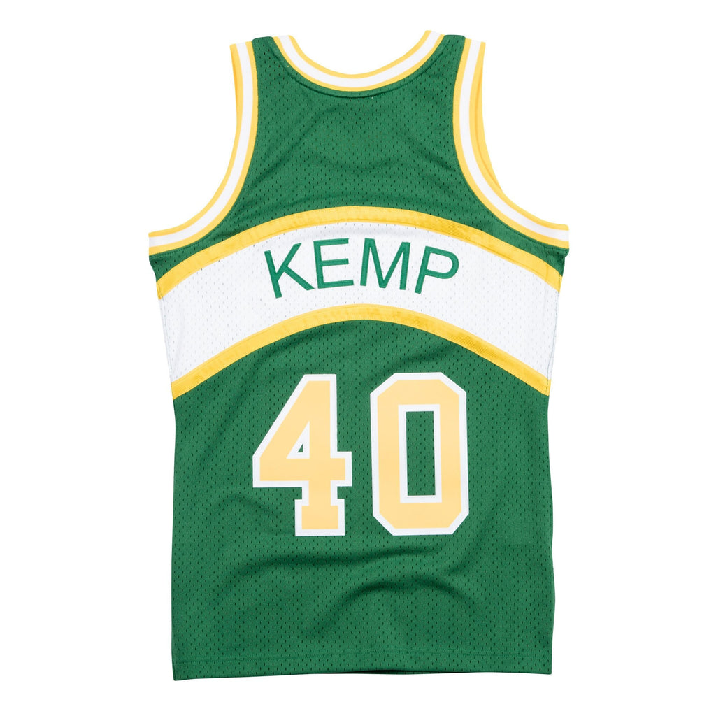 Shawn Kemp Seattle Supersonics Hardwood Classics Swingman Road Basketball Jersey - Mens