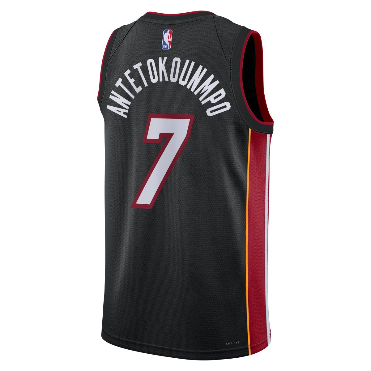 Giannis Antetokounmpo Miami Heat Icon Edition Swingman Basketball Jersey - Black - Unisex