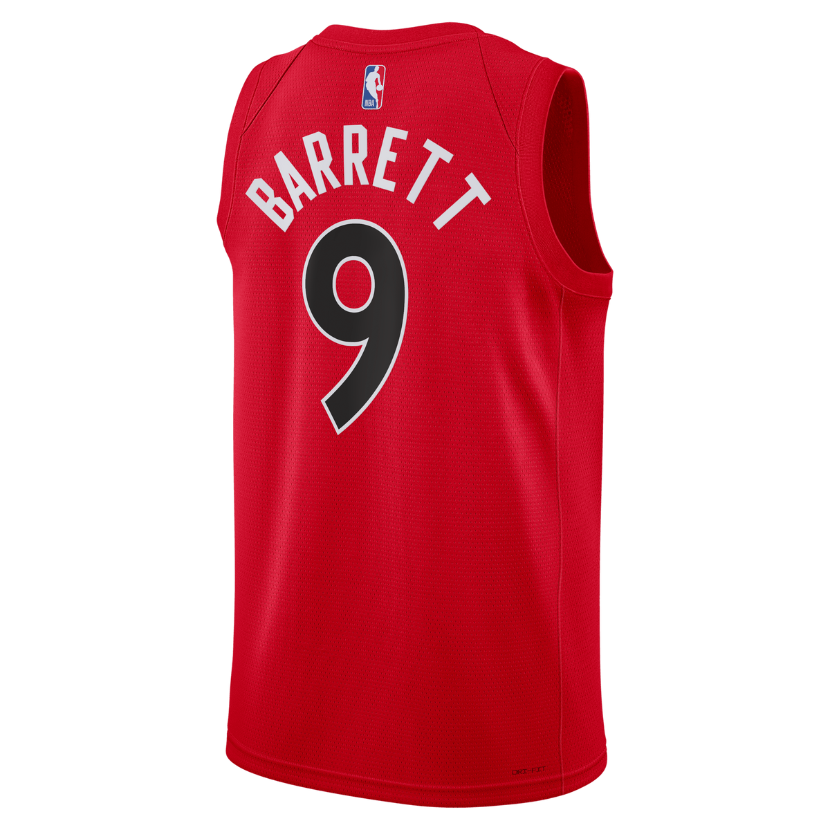 RJ Barrett Toronto Raptors Icon Edition Swingman Basketball Jersey - Red - Unisex