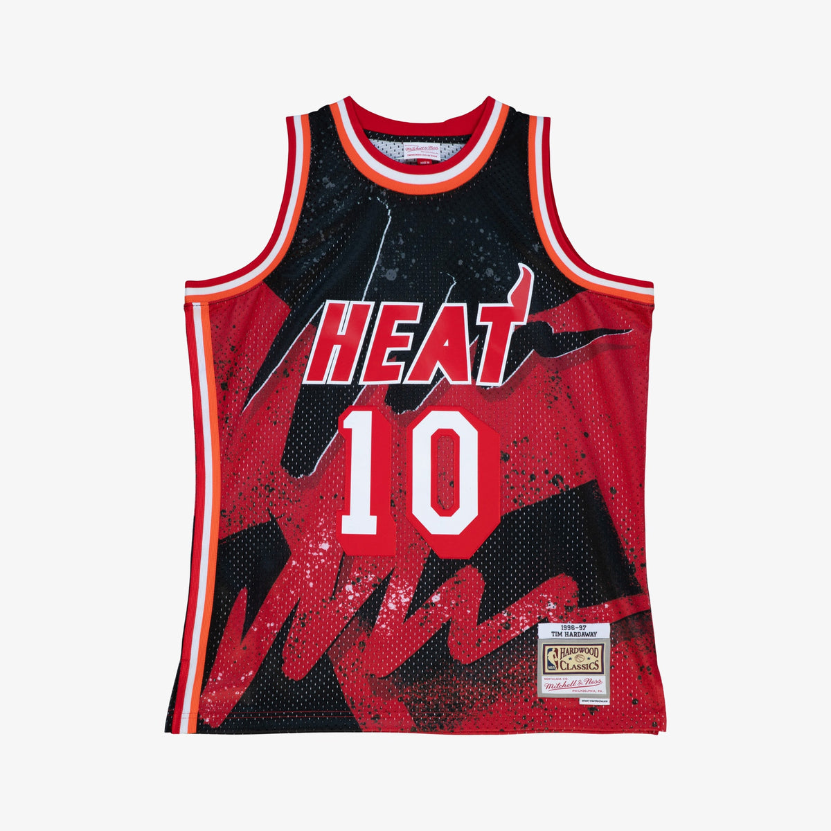 Tim Hardaway Miami Heat 1996 Hyper Hoops Swingman Basketball Jersey - Scarlet