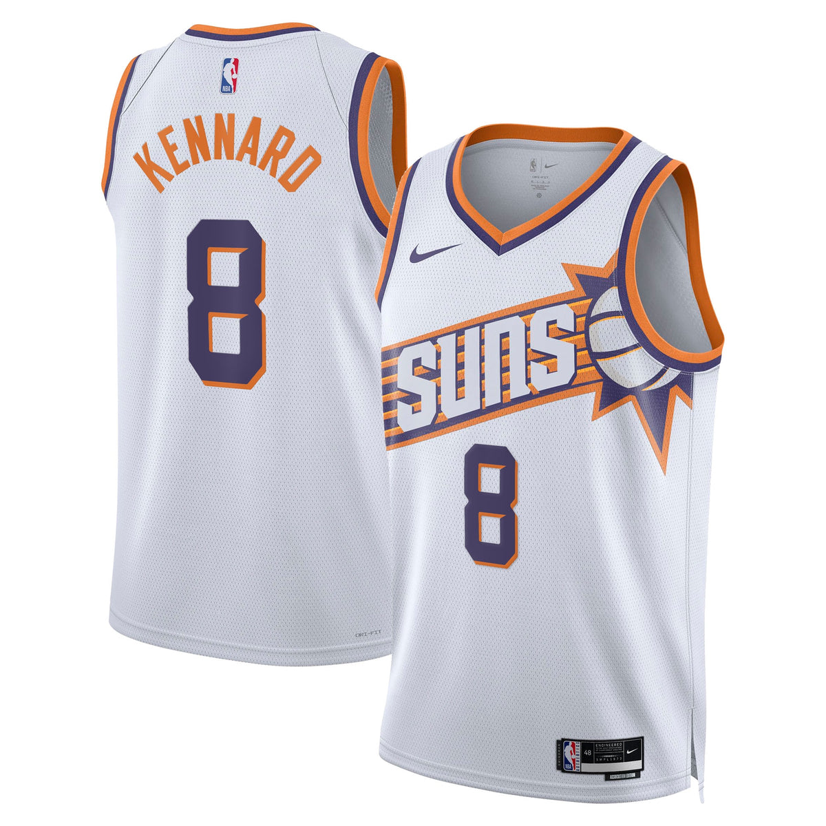 Luke Kennard Phoenix Suns Association Edition Swingman Basketball Jersey - White - Unisex