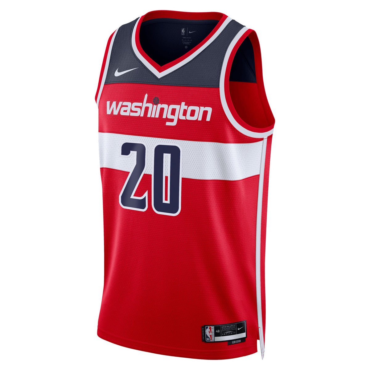 Alexandre Sarr Washington Wizards Swingman Icon Basketball Jersey - Red - Unisex