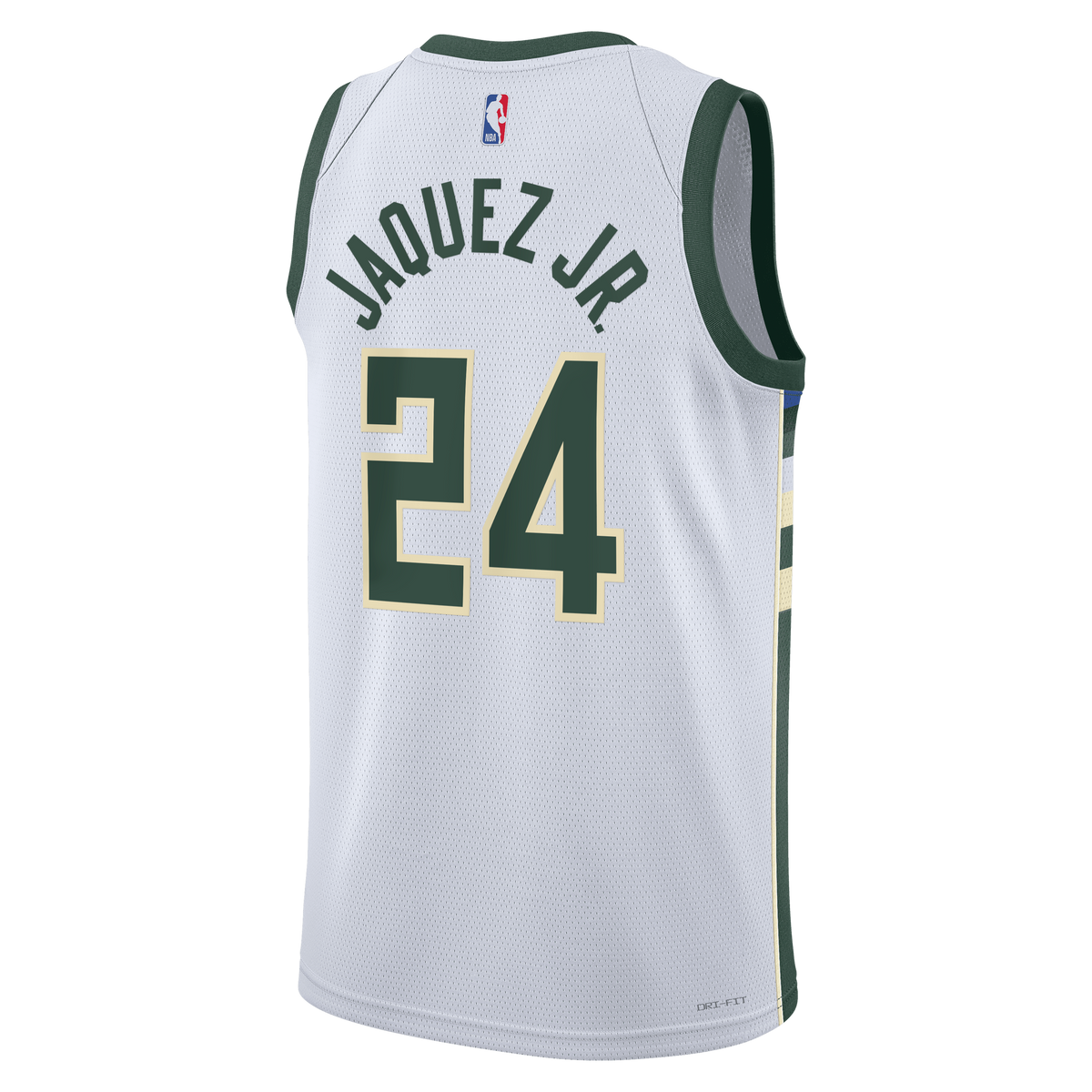 Jaime Jaquez Jr. Milwaukee Bucks Association Edition Swingman Basketball Jersey - White - Unisex