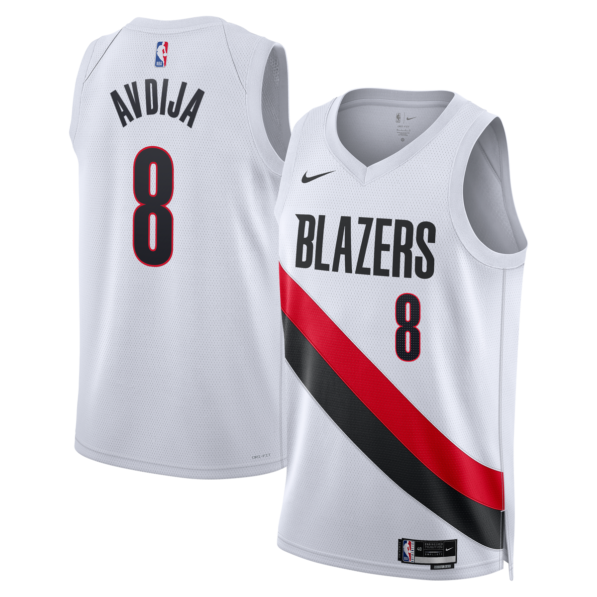 Deni Avdija Portland Trail Blazers Association Edition Replica Swingman Basketball Jersey - White - Unisex